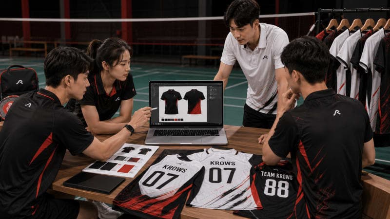 Hướng dẫn in áo cầu lông theo yêu cầu: Thiết kế, in tên và lựa chọn chất liệu